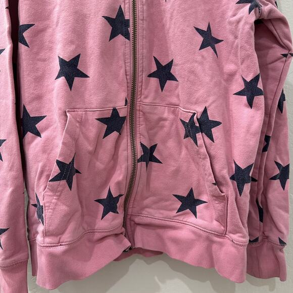 Primary Pink & Blue Star Zip Hoodie Sweatshirt - Picture 4 of 8